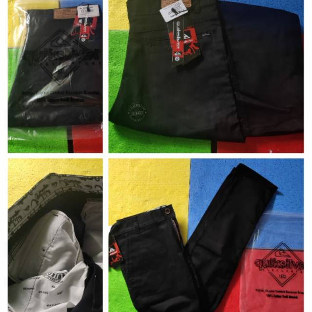 Celana Chinos Panjang Premium Quicksilver Black