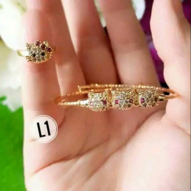 Xuping gelang + cincin anak 0027