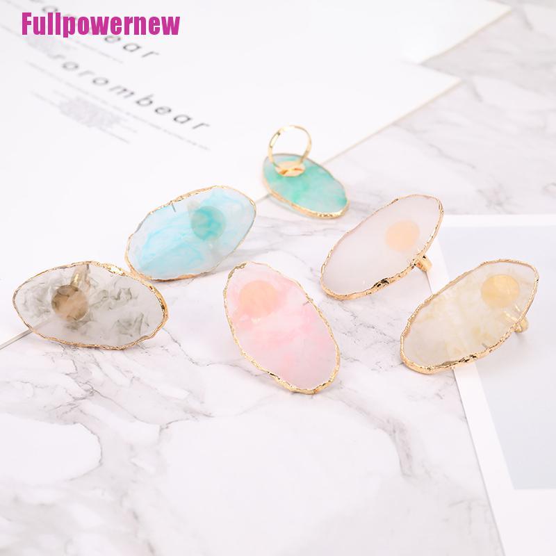 (Full) Cincin Palet Kutek Bahan Resin Untuk Manicure / Nail Art