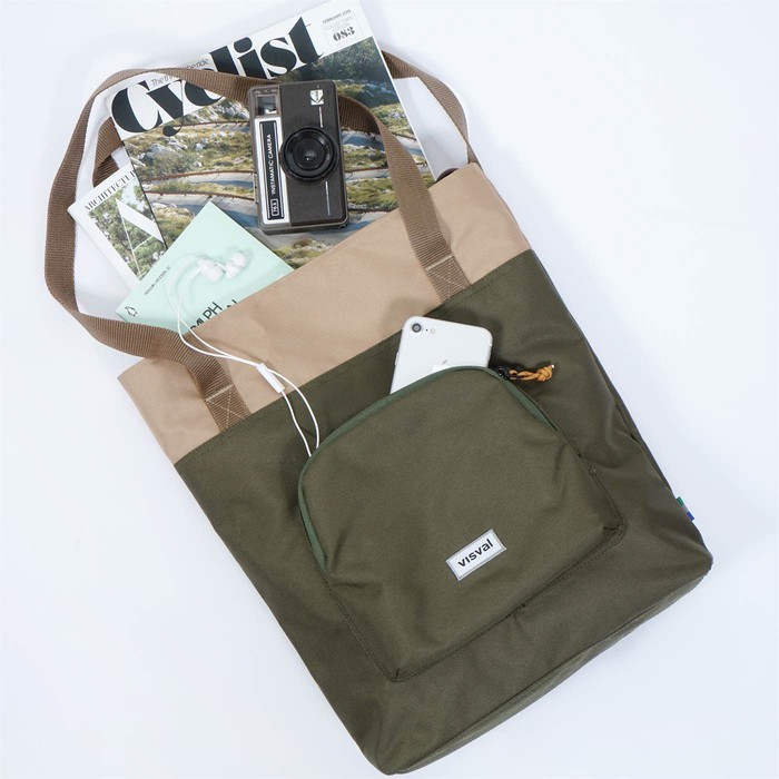 Tote Bag Galla - Visval - Olive Beige - Tas Jinjing | Shopee Indonesia
