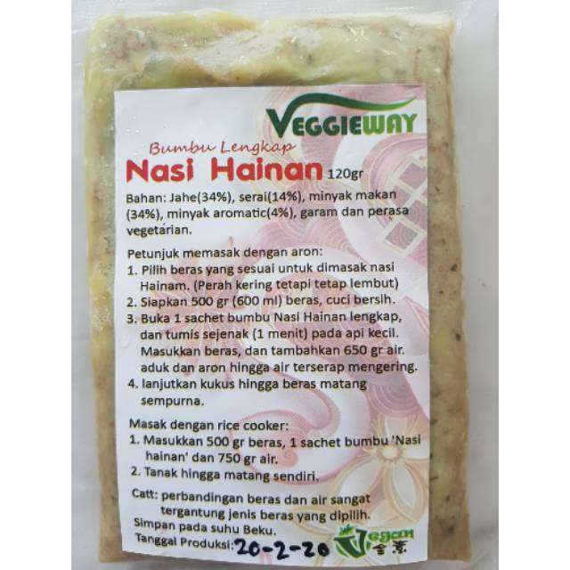 

Veggieway Bumbu Hainam komplit