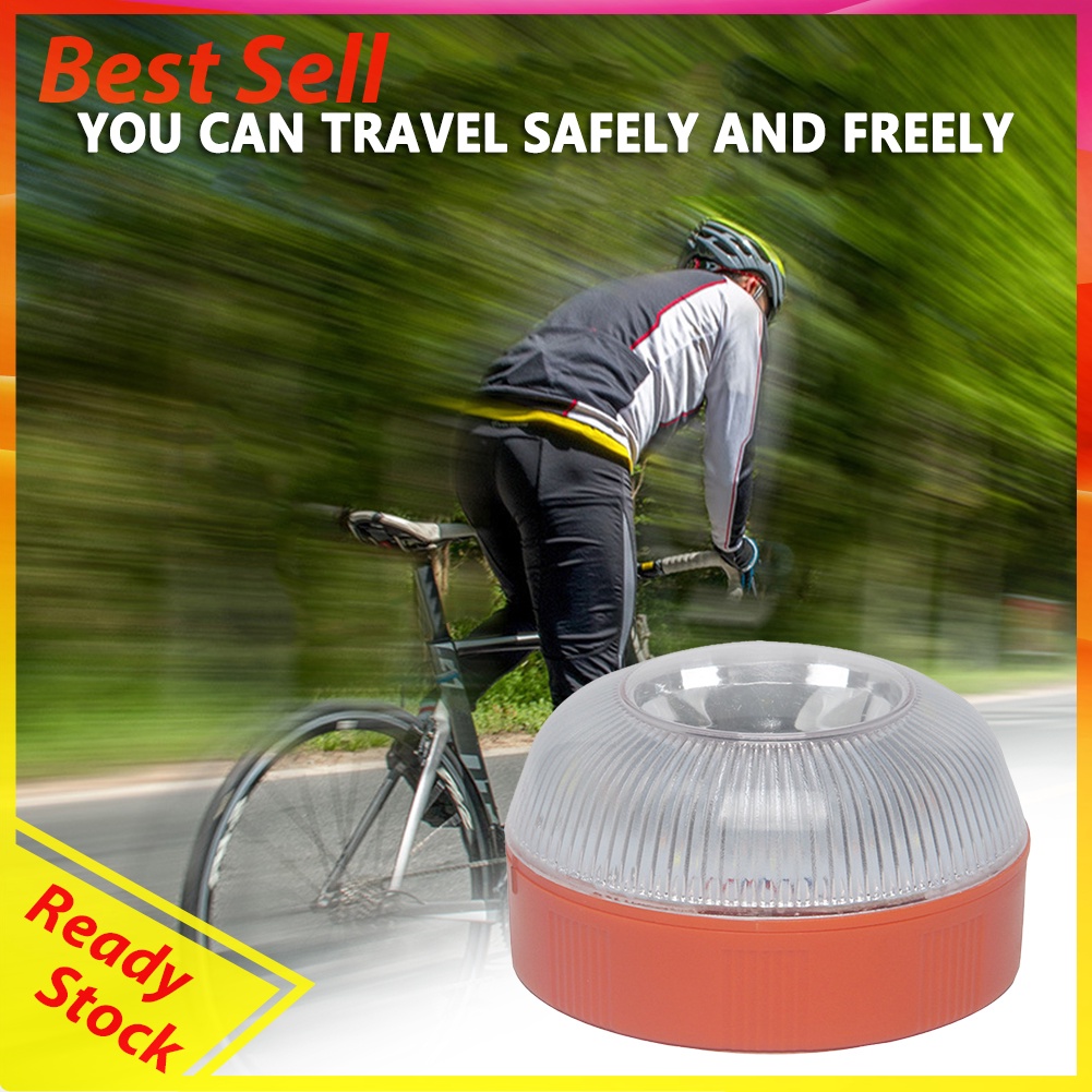 V16 LED Strobe Car Beacon Light Rechargeable Bike Magnetic Induction Lamp