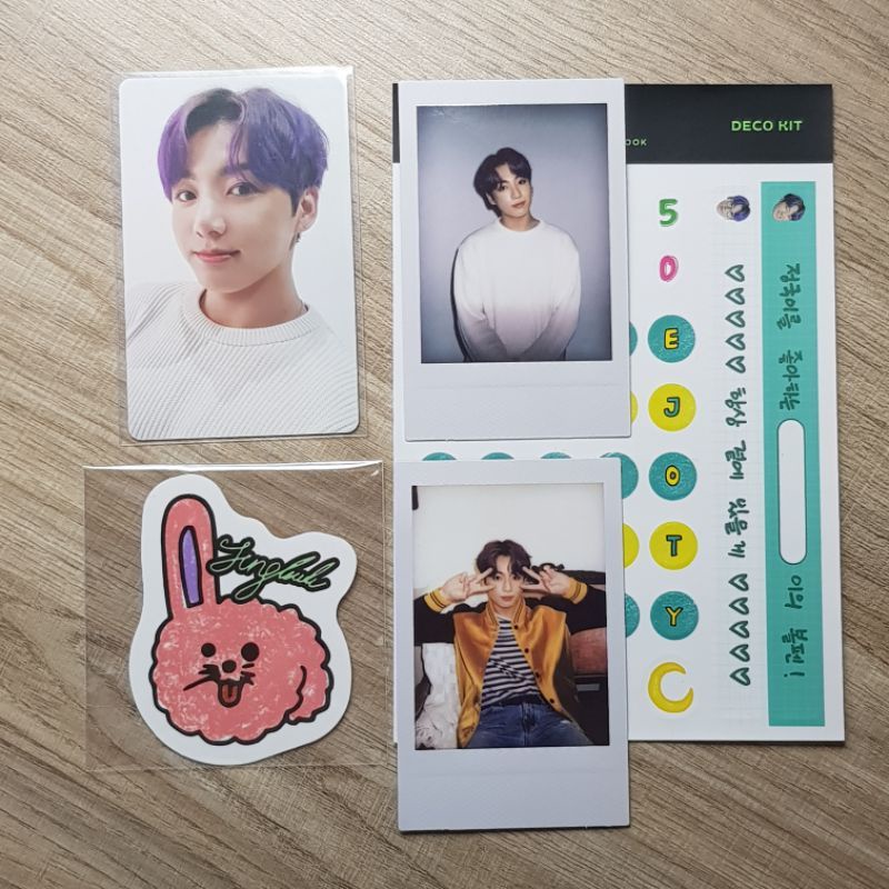 sharing deco kit bts Jk jungkook set pc photocard rpc