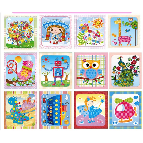 DIY PAINTING BUTTON/ Button sticker art n craft/ diy kancing