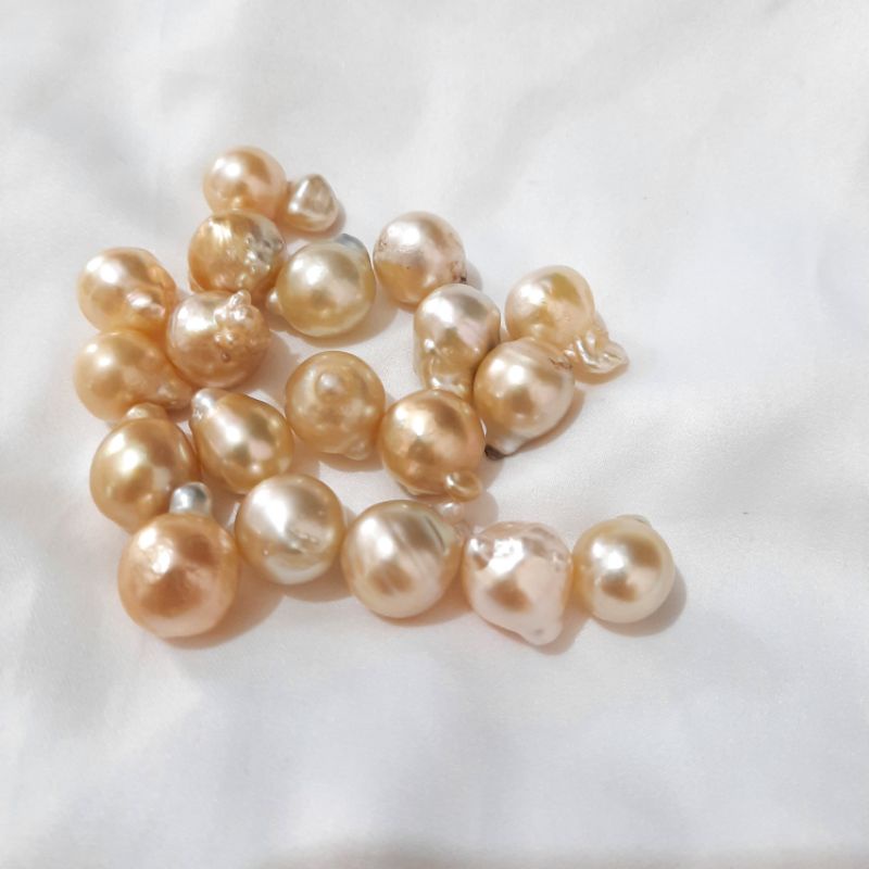 Mutiara Air Laut Baroq Gold / Mutiara Barok /Mutiara Lombok