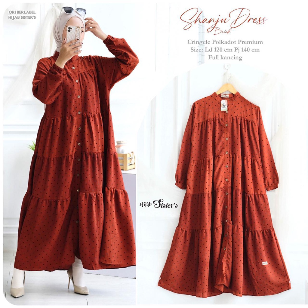 SHANJU DRESS GAMIS PESTA ORI BY HIJAB SISTERS
