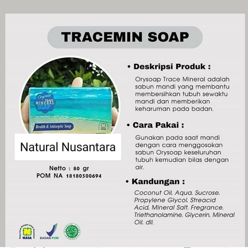 COD FREEONGKIR SABUN TRACE MINERAL OROGINAL NASA SABUN OBAT GATAL ANTI SEPTIK