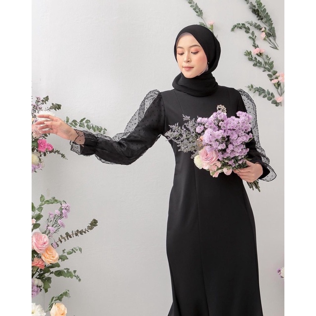 DAVEA DRESS gamis wanita muslim  baju pesta  scuba