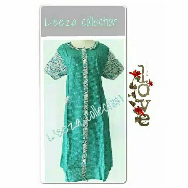 Daster katun Bumil &amp; busui L'eeza collection/ menyusui (full kancing)