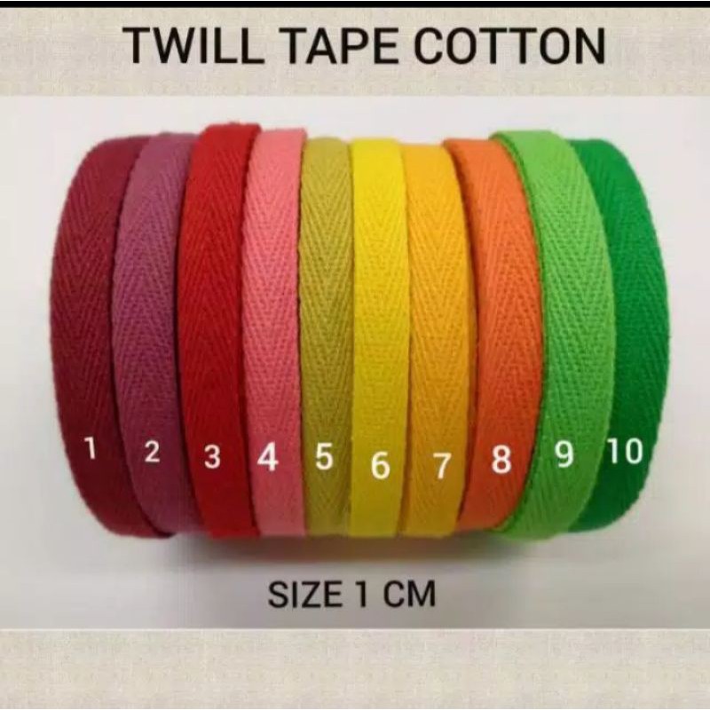 25 YARD PITA KATUN / TALI GULING / TWILL COTTON TAPE