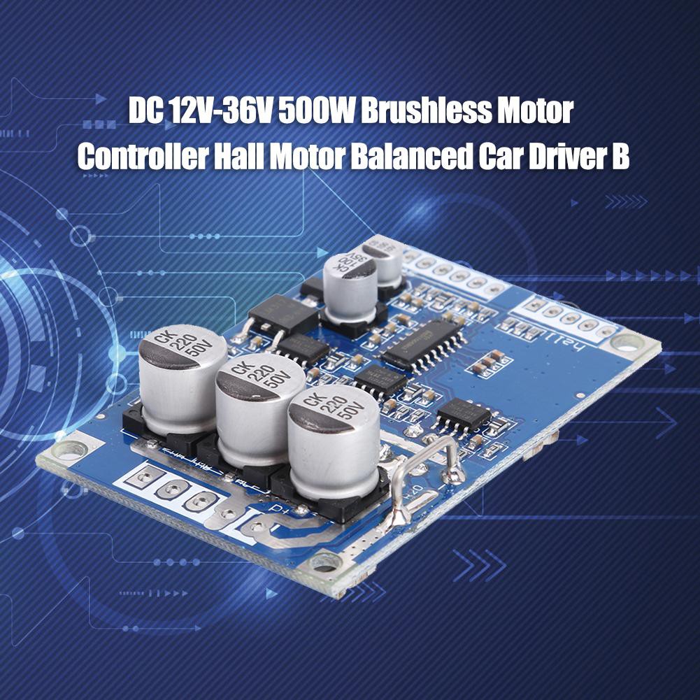 MOJITO DC 12V-36V 500W Brushless Controller Hall Motor Balanced Car Driver Board