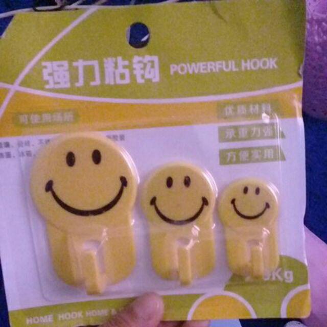 Mk859 Gantungan Dinding Hiasan Hook Smiley Lucu Cute Murah Dekorasi Rumah