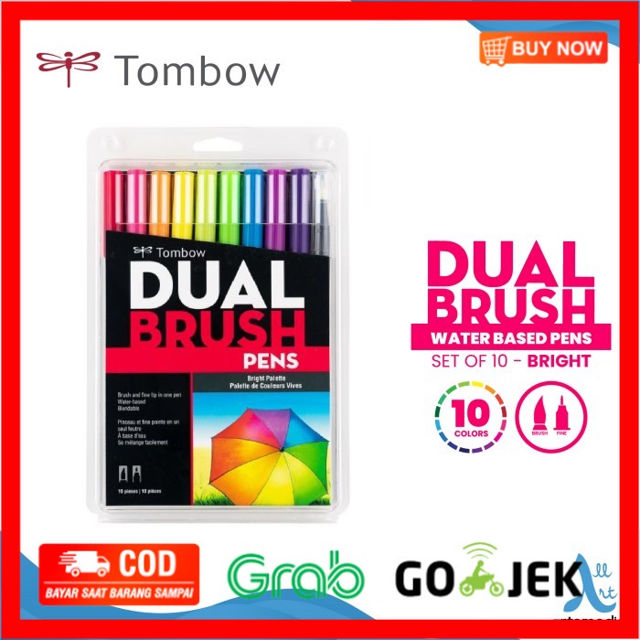 

(BISA COD) Tombow Dual Brush Pens Bright