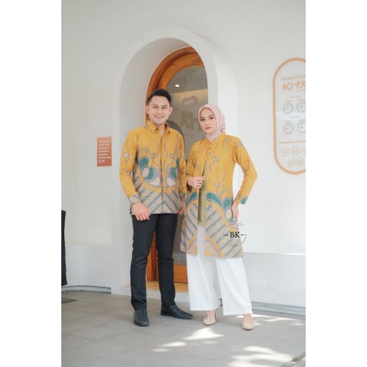 BATIK COUPLE MODERN KOMBINASI PARANG BOLERO||ATASAN KERJA||M-L-XL-XXL-3L