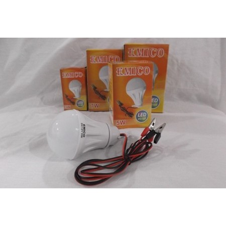 Lampu LED DC 12v 5w / Lampu Untuk AKI/Solar/Emergency EMICO