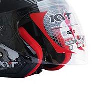 ➨ HELM KYT DJ MARU MOTIF VENOM BLACK DOFF SILVER HELM KYT HALF FACE TERBARU HELM KYT DJ MARU ☂