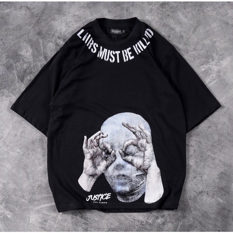 Kaos Oversize Distro Motif Justice