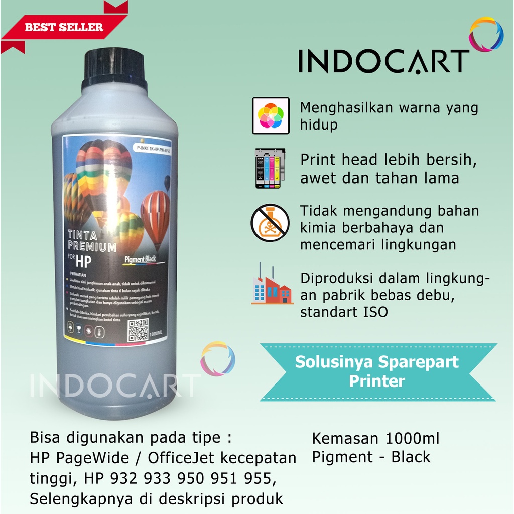 Tinta Refill Printer HP Pagewide 975 976 981-Pigment-1kg