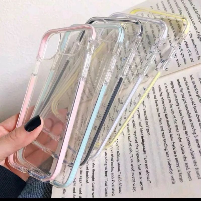 IPHONE 13 MINI Silikon Case ANTIKNOCK COLOR LIST Premium Clear