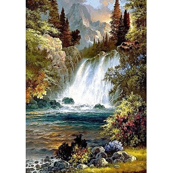 DIY Full Drill Diamond Painting - 5D Waterfall Stitch Kit