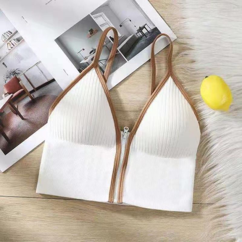 Medan Termurah KD12 Bra fashion korean style bra wanita zipper BH resleting sexy import