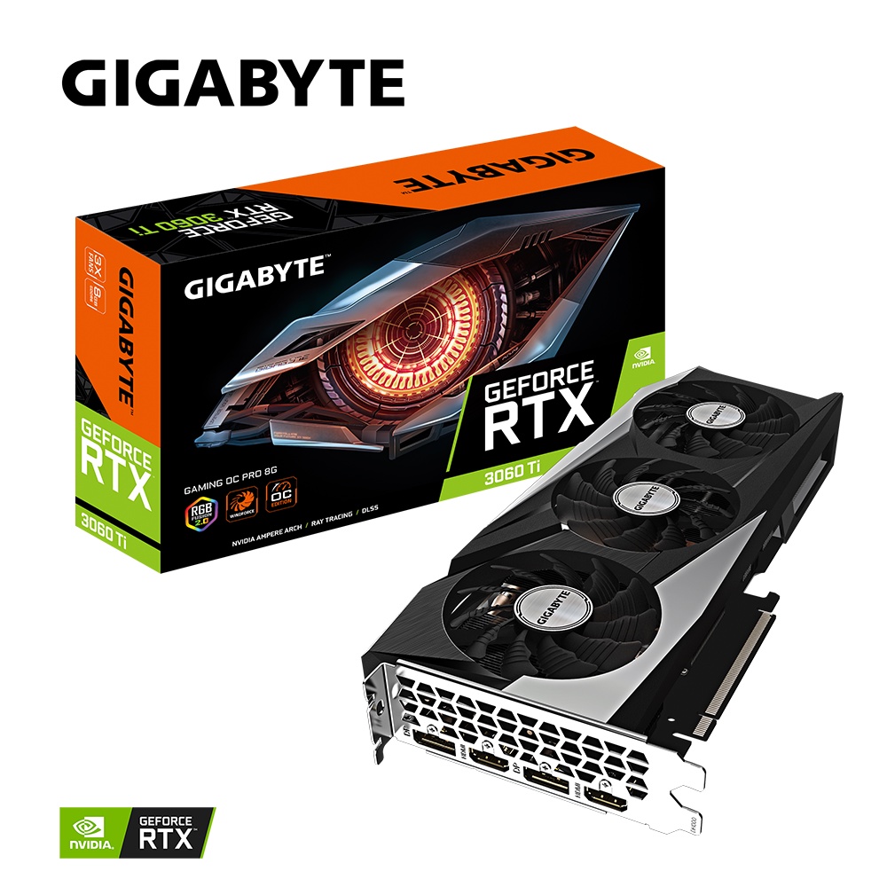 VGA GIGABYTE RTX 3060 Ti GAMING OC PRO 8GB DDR6