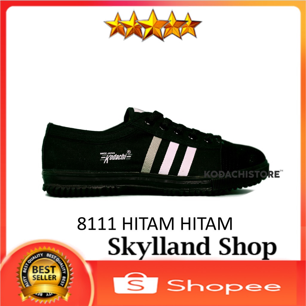 (BISA COD) Kodachi 8111 HH - Sepatu Kodachi 8111 Hitam Hitam