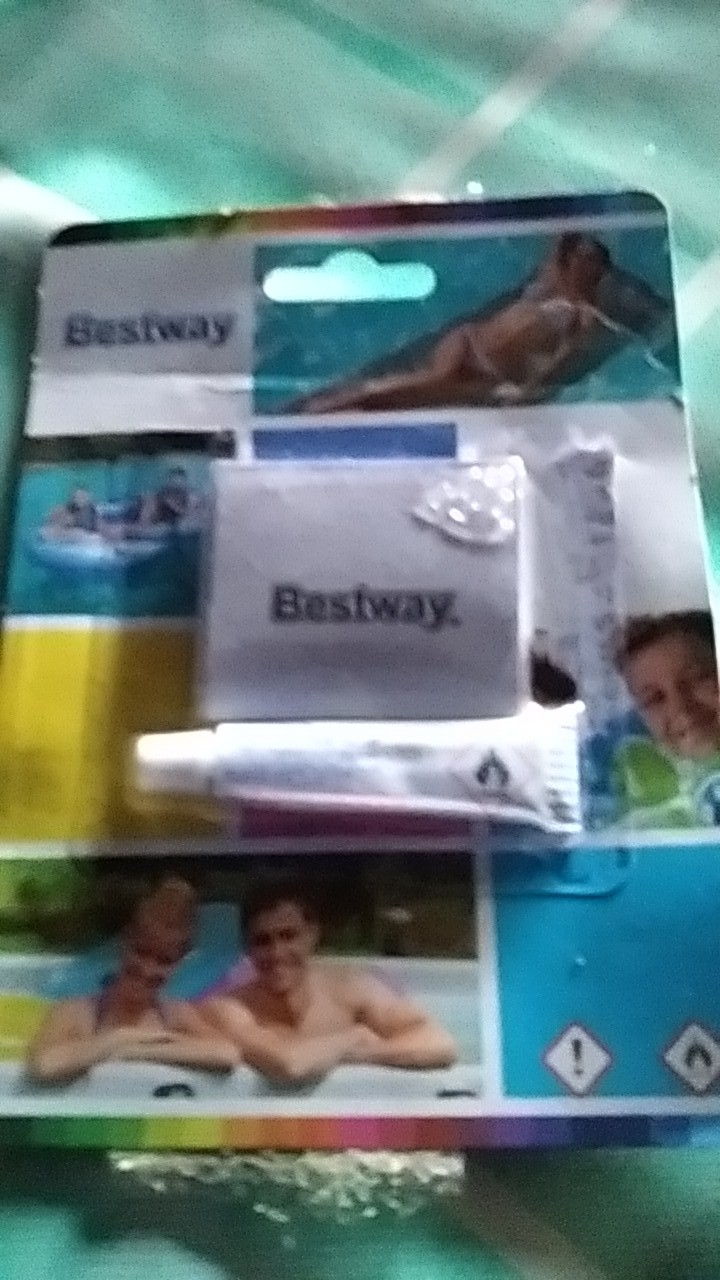 Paket Kasur Angin Intex High Quality Intex Durabeam Double + Pompa + Lem 64102 ( 137x191x25cm )