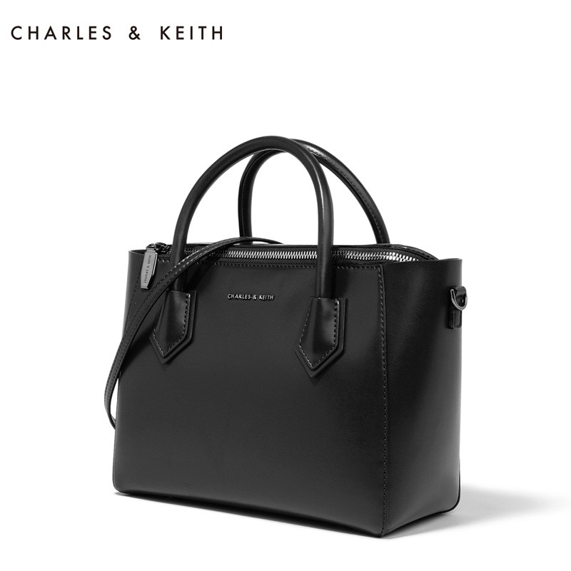 Charles&amp;Keith Structured Top Handle Bag / Tas Charles and Keith / CharlesnKeith PRELOVED