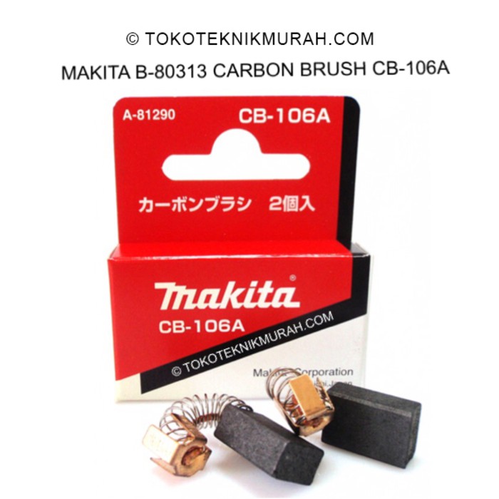 Makita B-80313 Carbon Brush CB-106A / CB106A Borstel