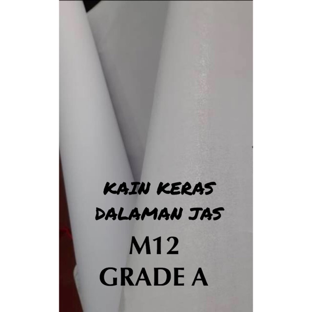 Kain Keras Staplek M12 Interlining Dalaman Jas Megatop Grade A Interlining Visilin Viselin Vislin