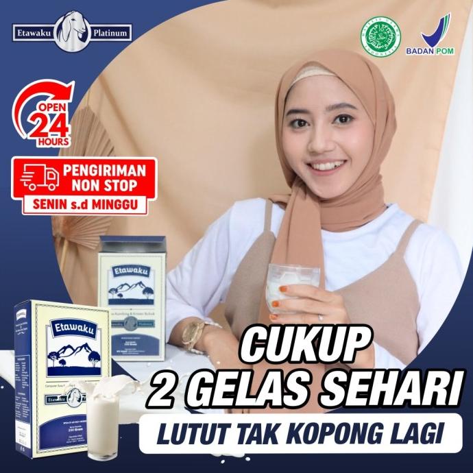 

[COD] Etawaku Platinum Susu Kambing Murni Atasi Nyeri Sendi & Masalah Tulang [COD]