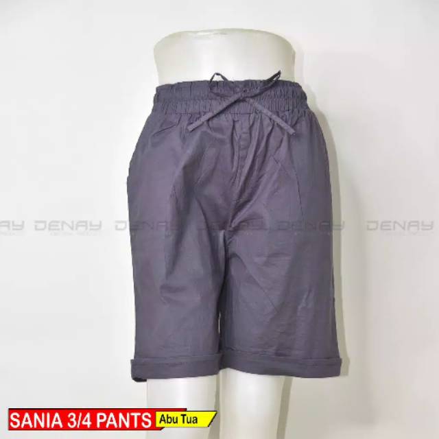 SANIA 3 4  PANTS celana  basic pants pendek  wanita  terbaru 