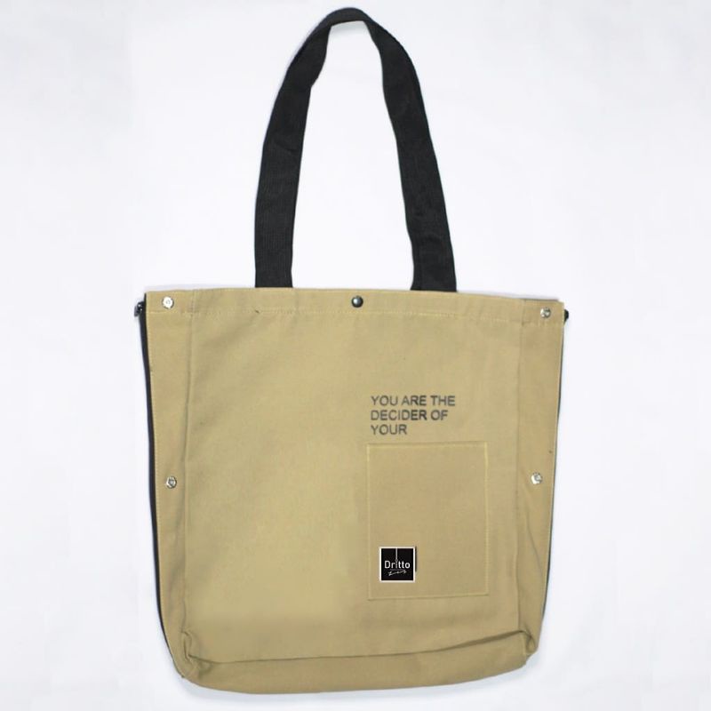 Tote Bag Kuliah Simple - Totebag Kanvas