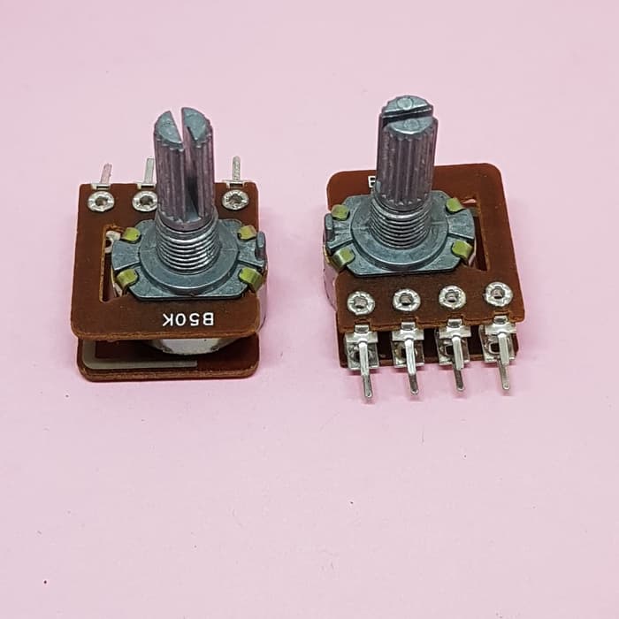 ⚅Rotary Potensio RX Klik Stereo B50K +CT High Quality