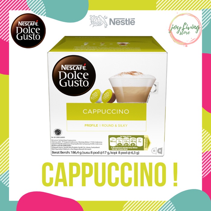 

Kopi - Capsule Ndg Nescafe Dolce Gusto Cappuccino 1 Box Original Nestle - Exp Jan 2022