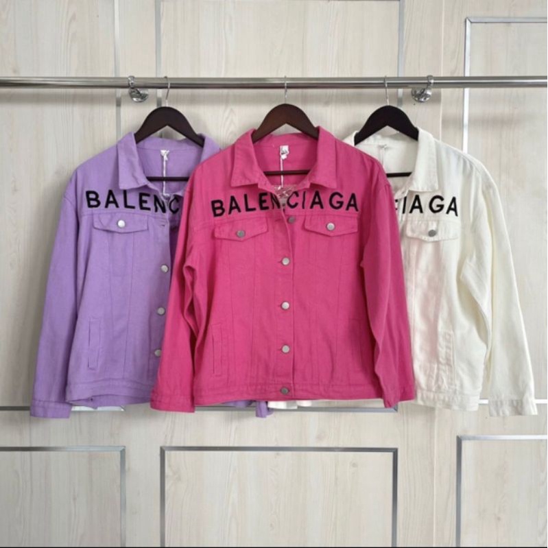 6087-1 JAKET FULL JEANS BALENCIAGA Agnes 120 BUSUI IMPORT PREMIUM