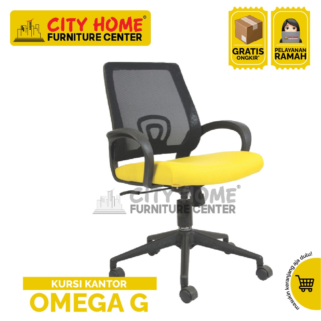 Jual Kursi Kantor Hydraulic Kursi Kerja Hidrolic Omega G City Home