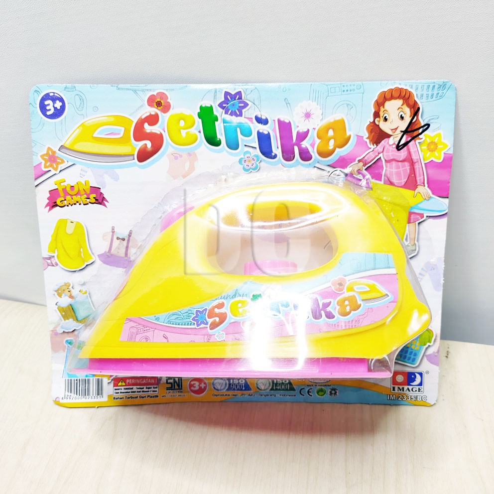 Setrika 2335 Happy Family Mini Iron Mainan Peralatan Rumah Tangga Mini