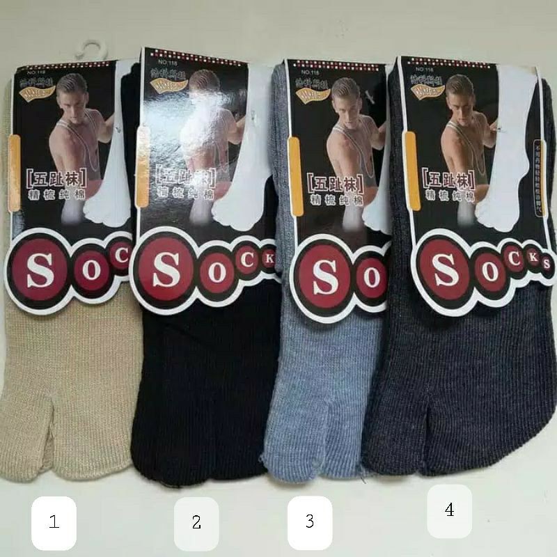 Kaos Kaki Jempol Pria / Koas Kaki 2 jari / Kaos Kaki Pria &amp; Wanita / Kaos Kaki kerja pria