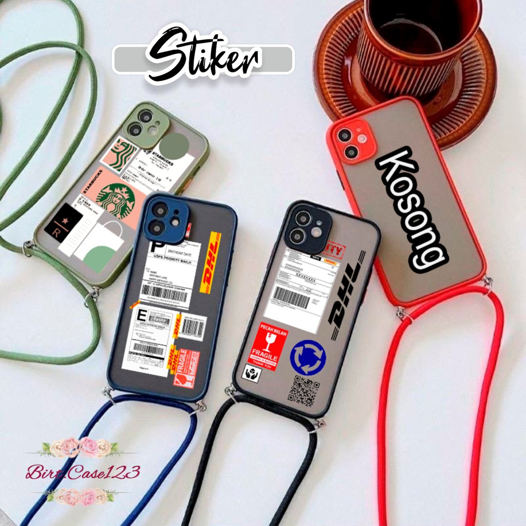 SOFTCASE SLINGCASE DOVE STIKER OPPO SAMSUNG XIAOMI VIVO REALME IPHONE ALL TYPE BC5747