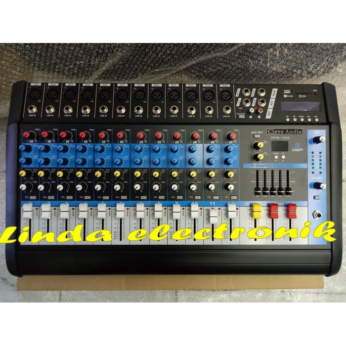 Power Mixer Cleve Audio Gpm 1250 12channel Gpm1250 ORYGINAL