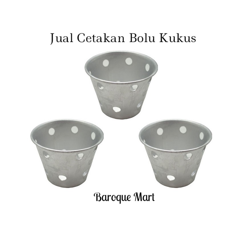 Cetakan Bolu Kukus Mini Loyang Kue Kukus Mekar Kecil Besar Alumunium Baroque Mart 12 Pcs Shopee Indonesia