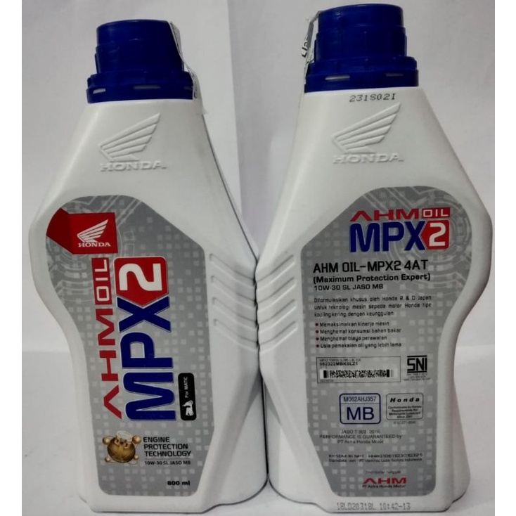 OLI MESIN HONDA AHM MPX2 0.8 LT FOR ALL HONDA 100% ORIGINAL