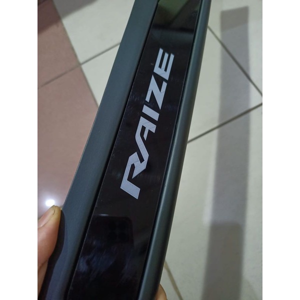 sillplate belakang Toyota Raize 2021 hitam list Chrome