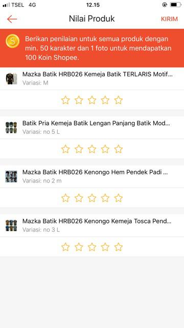 Kemeja Batik Pria Lengan Panjang Size M L Xl Xxl Bswart Batik Hrb026