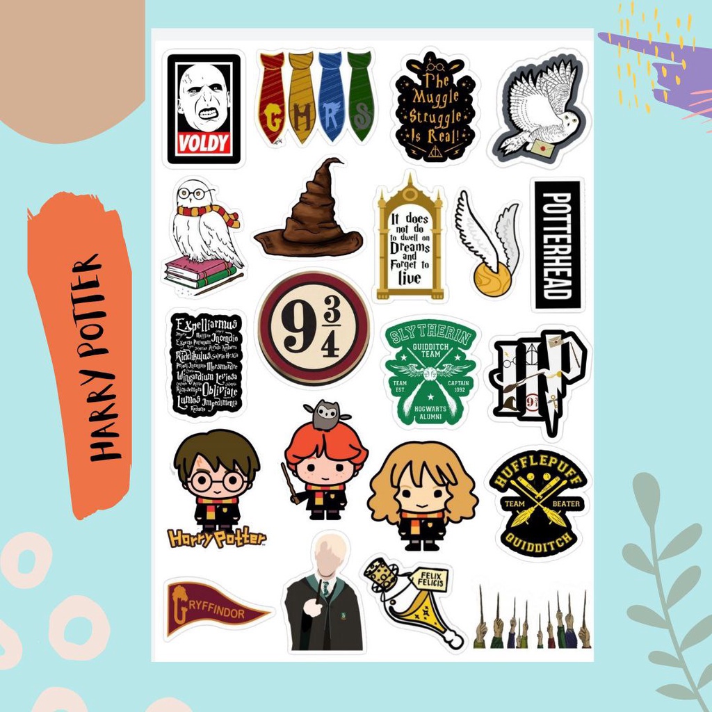 STICKER HARRY POTTER STICKER AESTHETIC STICKER TUMBLR JOURNAL BOOK STICKER LAPTOP STICKER CASE HP