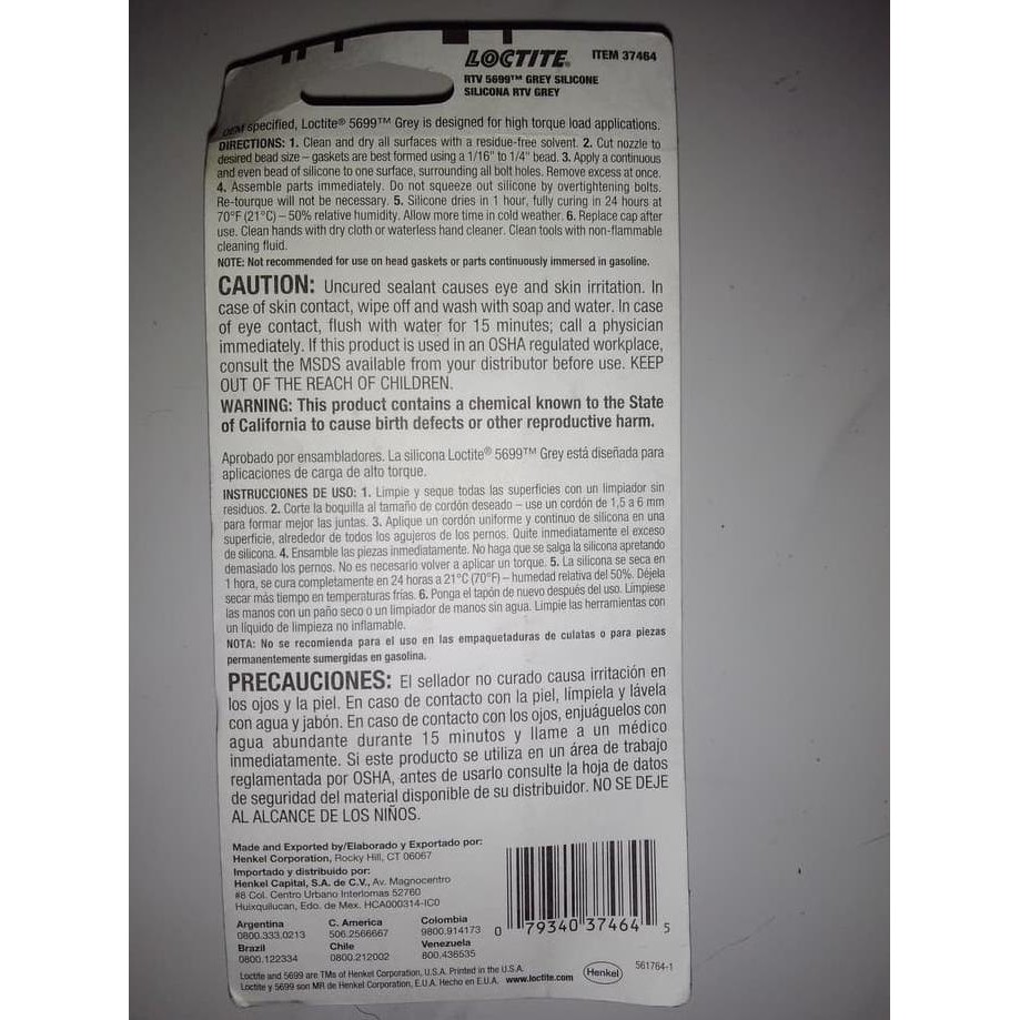 

LOCTITE LEM GASKET PROMO