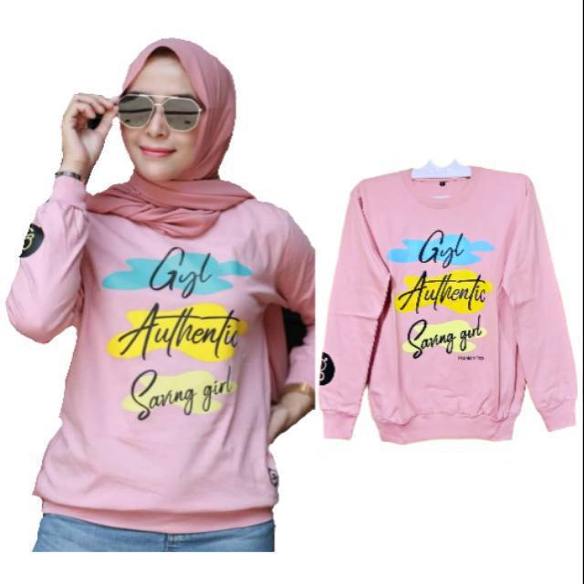 DUSTY PINK GYL KAOS  WANITA MOTIP ZOLAQU  BAJU  KAOS  TERBARU 