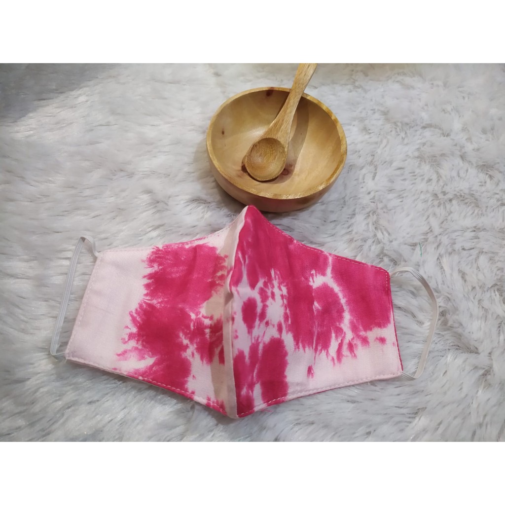 TERMURAH MASKER KAIN KATUN TIE DYE